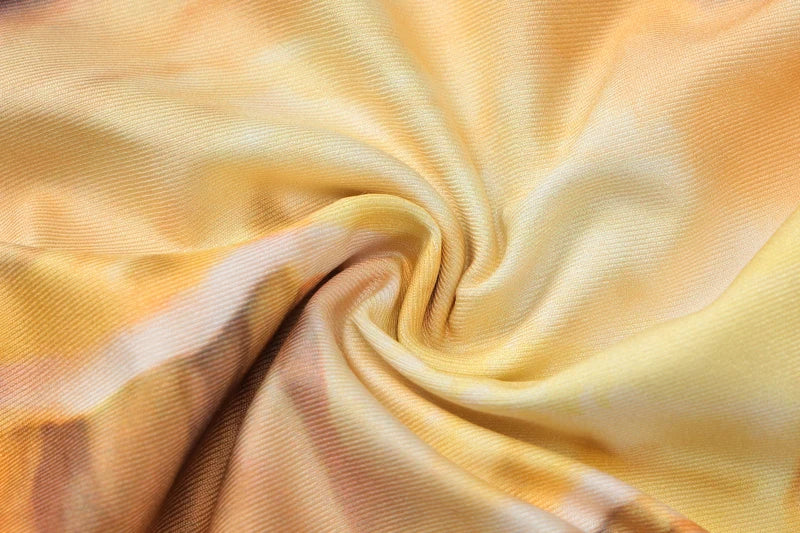 CARA Ibiza Bohemian Tie-Dye Backless Mini Dress