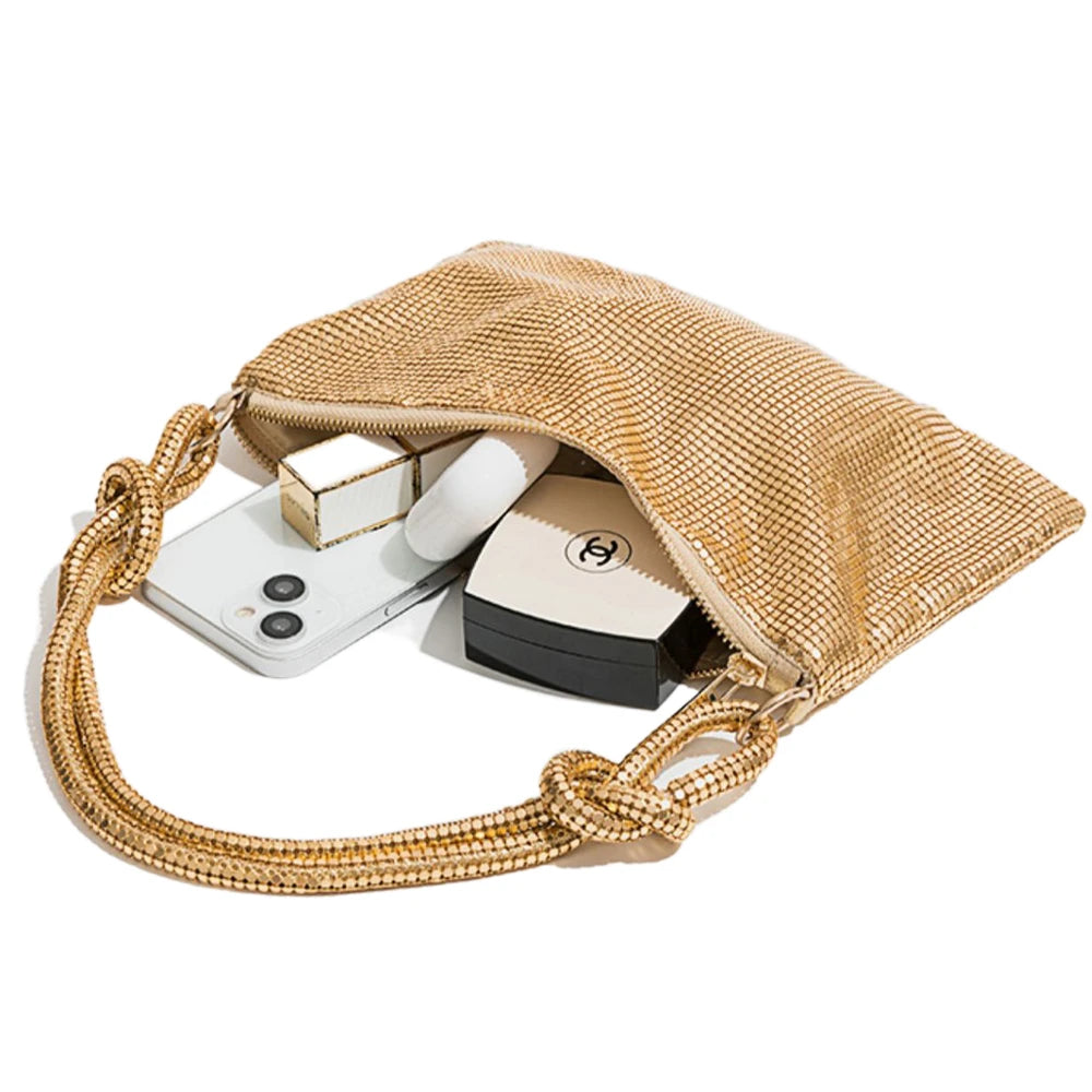 HAYLES Soft Sequins Y2K Clutch Bag