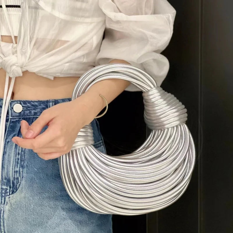 IBAI Handwoven Rope Knotted Clutch Bag