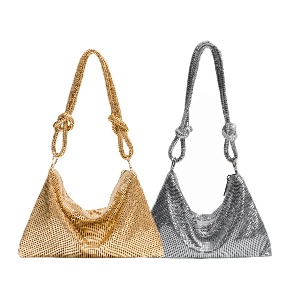 HAYLES Soft Sequins Y2K Clutch Bag