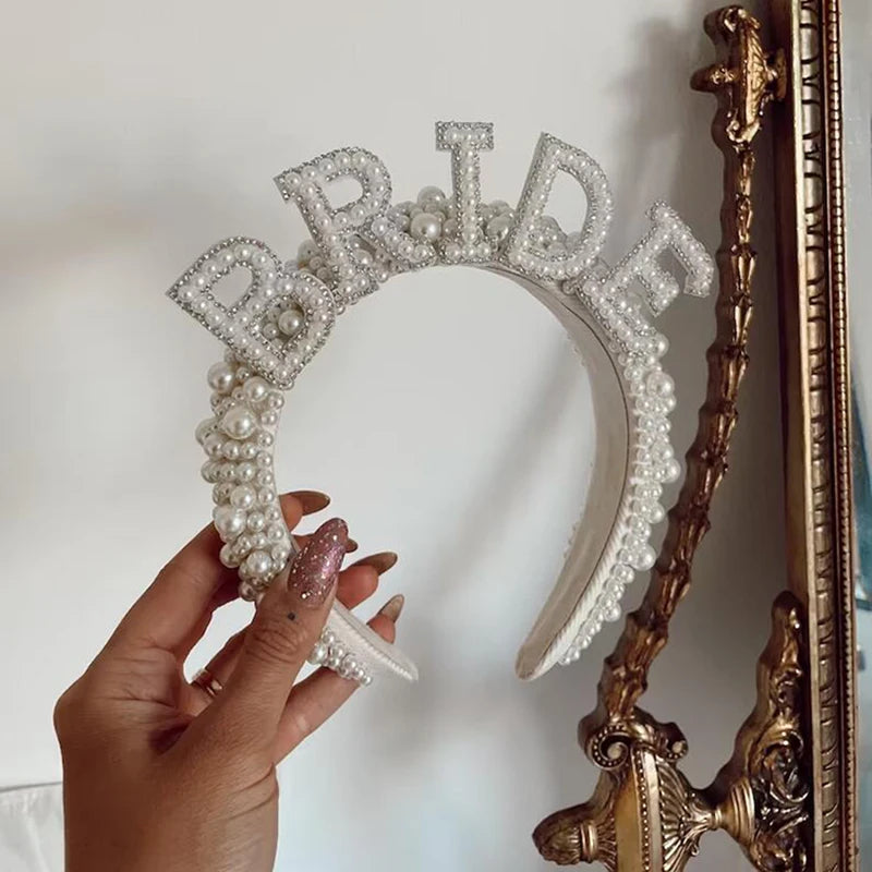 LIKA Bride To Be Hen Pearl Headband