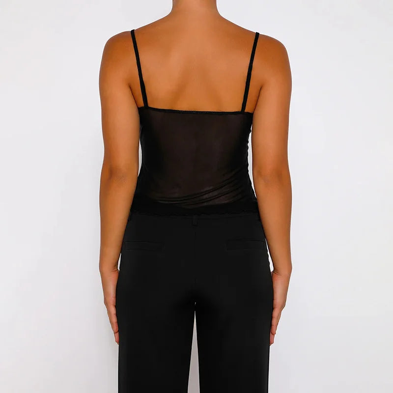 DOLLIY Y2K Lace Crop Top