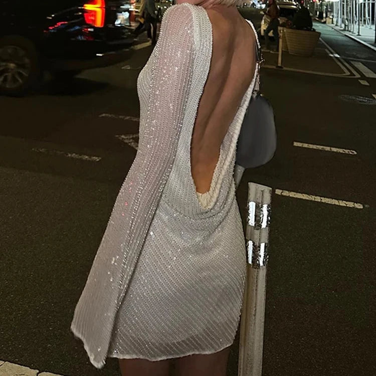 LIA Sparkle Glitter Mini Dress