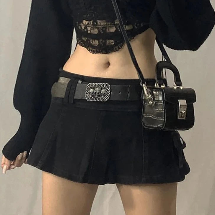 NIYA Low Waist Micro Y2K Skirt